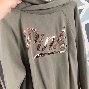 sparkly pink hoodie